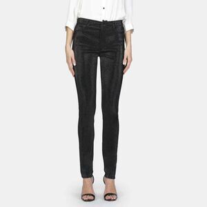 Black Orchid Los Angeles Pants Black Metallic Gisele High Rise Super Skinny 26